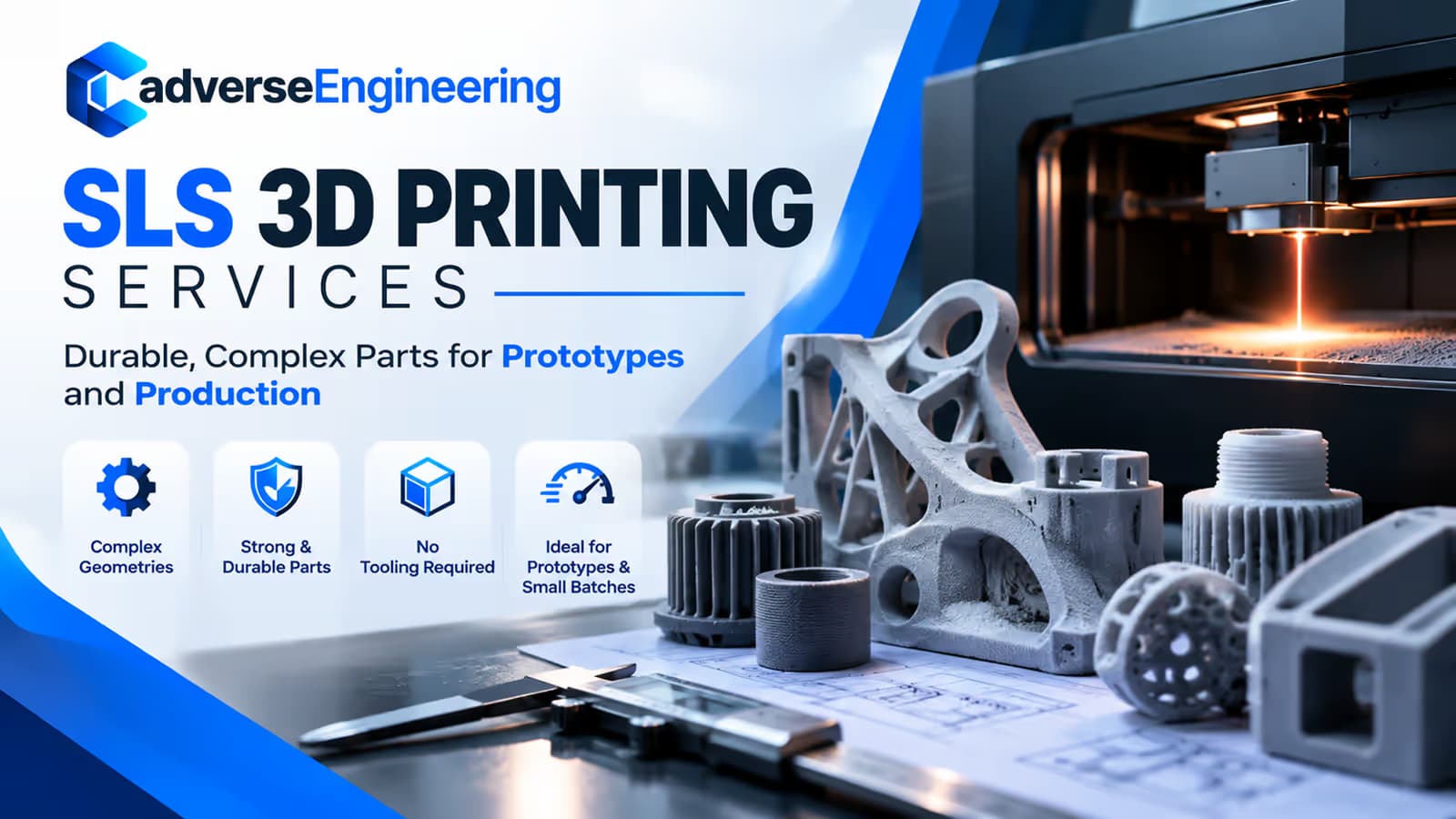 SLS 3D Printing Services for Custom Parts | CAD Verse