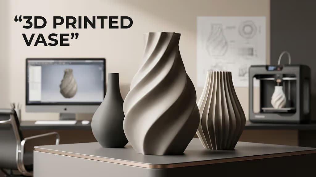 3D Printed Vase: Creative Designs Materials And CAD Modeling